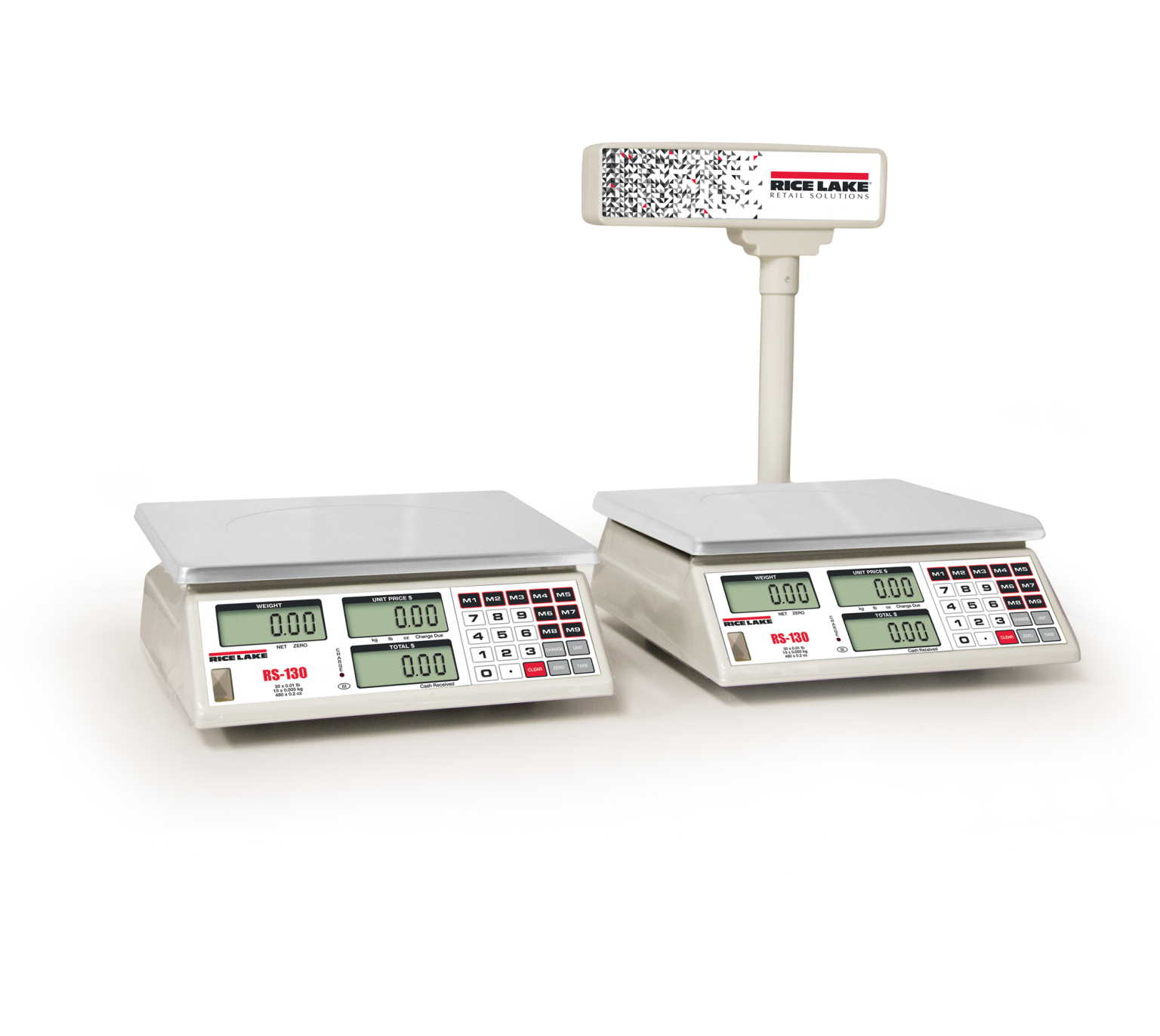Rice Lake RS160 Digital Produce Scale 60 lbs x .02 lbs Chestnut Ridge LLC