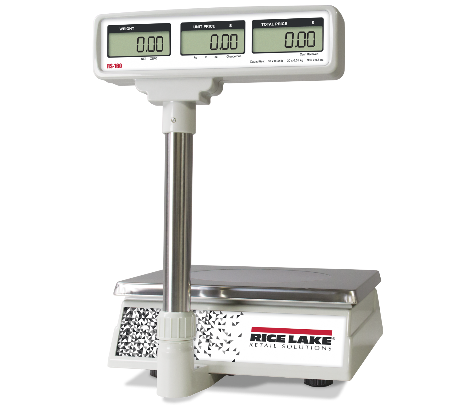 Rice Lake RS160 Digital Produce Scale 60 lbs x .02 lbs Chestnut Ridge LLC